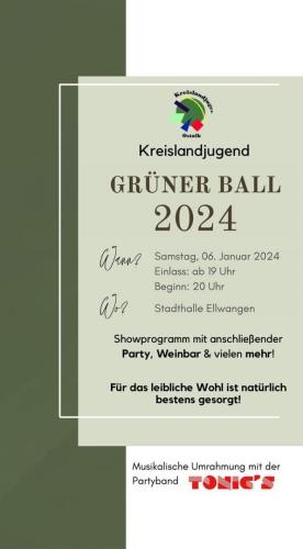 Kalter Markt 2024 Ellwangen (Reiterball Roter Ochsen und Grüner Ball der Landjugend Stadthalle)